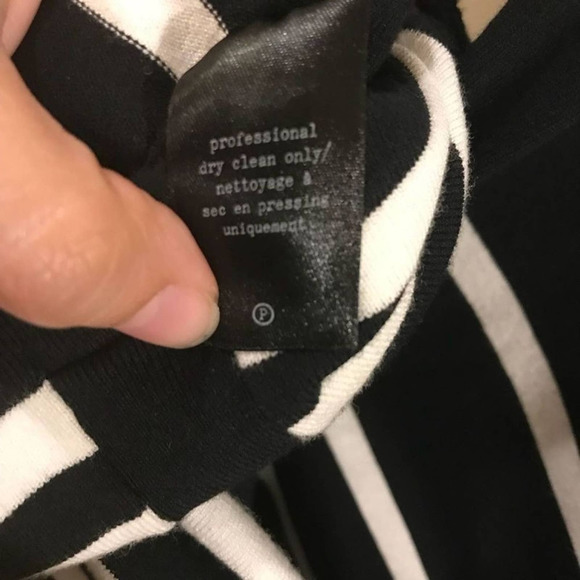 Rag & Bone | Striped Sweater Dress Black Medium - Picture 11 of 12